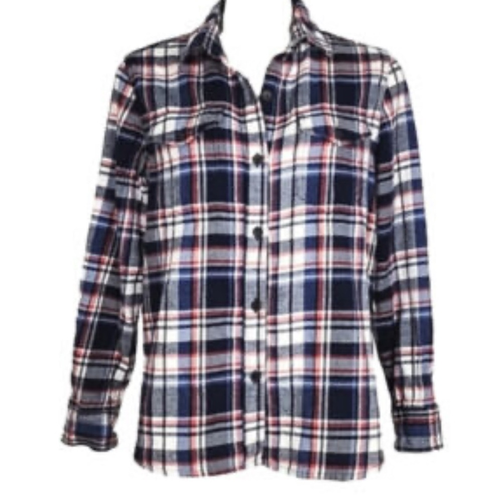 Tilley Soft Flannel Plaid Button Down Shirt